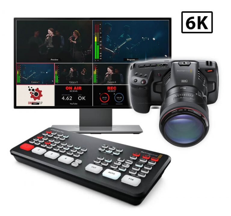 6K Pocket Cinema Atem Mini Live Streaming Kit