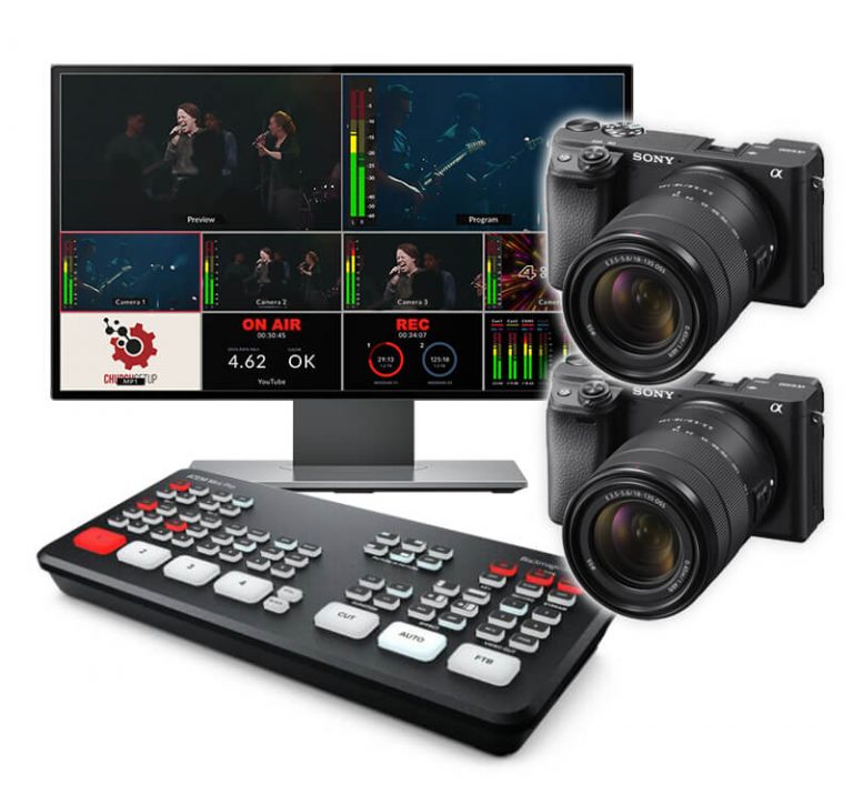 2-Camera Streaming Kit ATEM Mini Pro