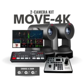 Move-4K 2-Camera PTZ Live Streaming Kit | ATEM Mini Pro