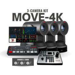 Move-4K  3-Camera PTZ Live Streaming Kit | ATEM Mini Pro