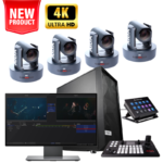 4-Camera AIDA 4K PTZ Streaming Kit (30X Zoom)