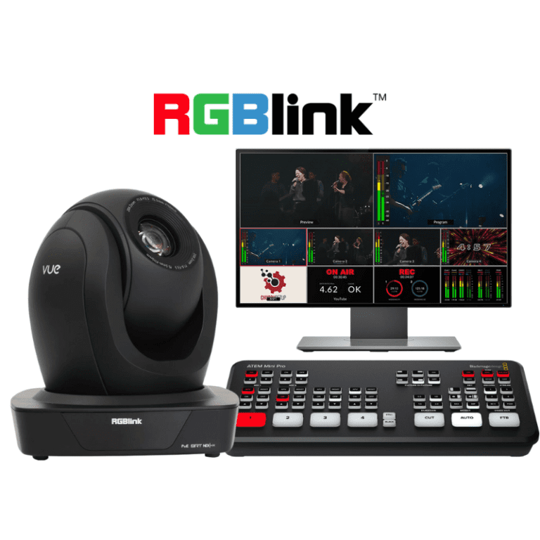 RGBlink Vue 20X PTZ 2-Camera Streaming Kit - Church Live Streaming ...