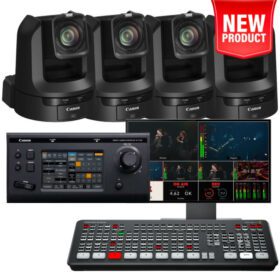 Canon CR-N300 PTZ 4-Camera Streaming Kit (ATEM)