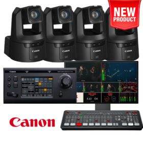 Canon CR-N700 PTZ 4-Camera Streaming Kit (ATEM)