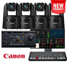 Canon CR-N500 PTZ 4-Camera Streaming Kit (ATEM)