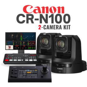 Canon CR-N100 PTZ 2-Camera Streaming Kit (ATEM Mini Pro)