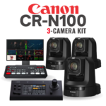 Canon CR-N100 PTZ 3-Camera Streaming Kit (ATEM Mini Pro)