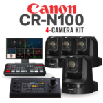 Canon CR-N100 PTZ 4-Camera Streaming Kit (ATEM Mini Pro)