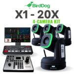 BirdDog X1 20x PTZ 4-Camera Streaming Kit (ATEM Mini Pro)