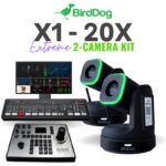 BirdDog X1 20X PTZ 2-Camera Streaming Kit | ATEM Mini Extreme