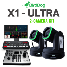 BirdDog X1 Ultra PTZ 2-Camera Streaming Kit (ATEM Mini Pro)