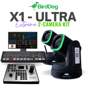 BirdDog X1 Ultra PTZ 2-Camera Streaming Kit | ATEM Mini Extreme