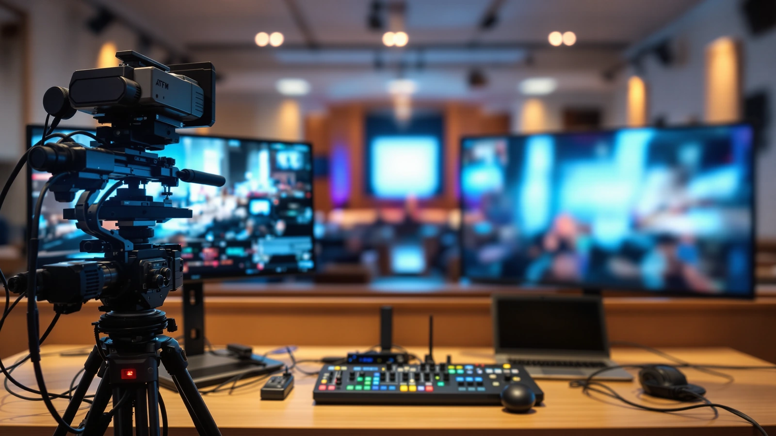 Church livestream gear photo for One-camera vs. two-camera church livestream kits.