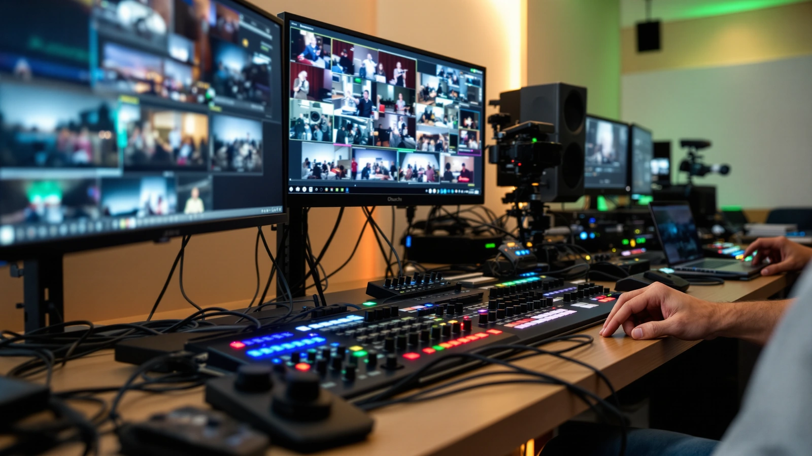 Church livestream gear photo for Why adding more cameras can make a church stream harder to run.