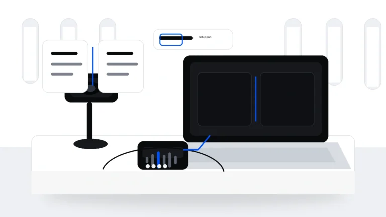 Church livestream setup illustration for PTZOptics Move-SE vs. Move 4K for church livestreaming.